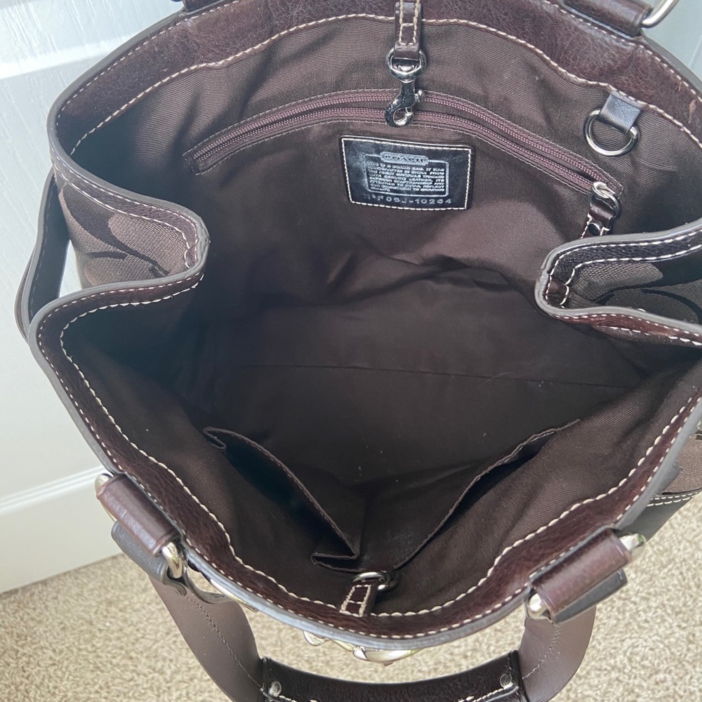 Coach- Hampton Brown Python Belted Tote - image 3